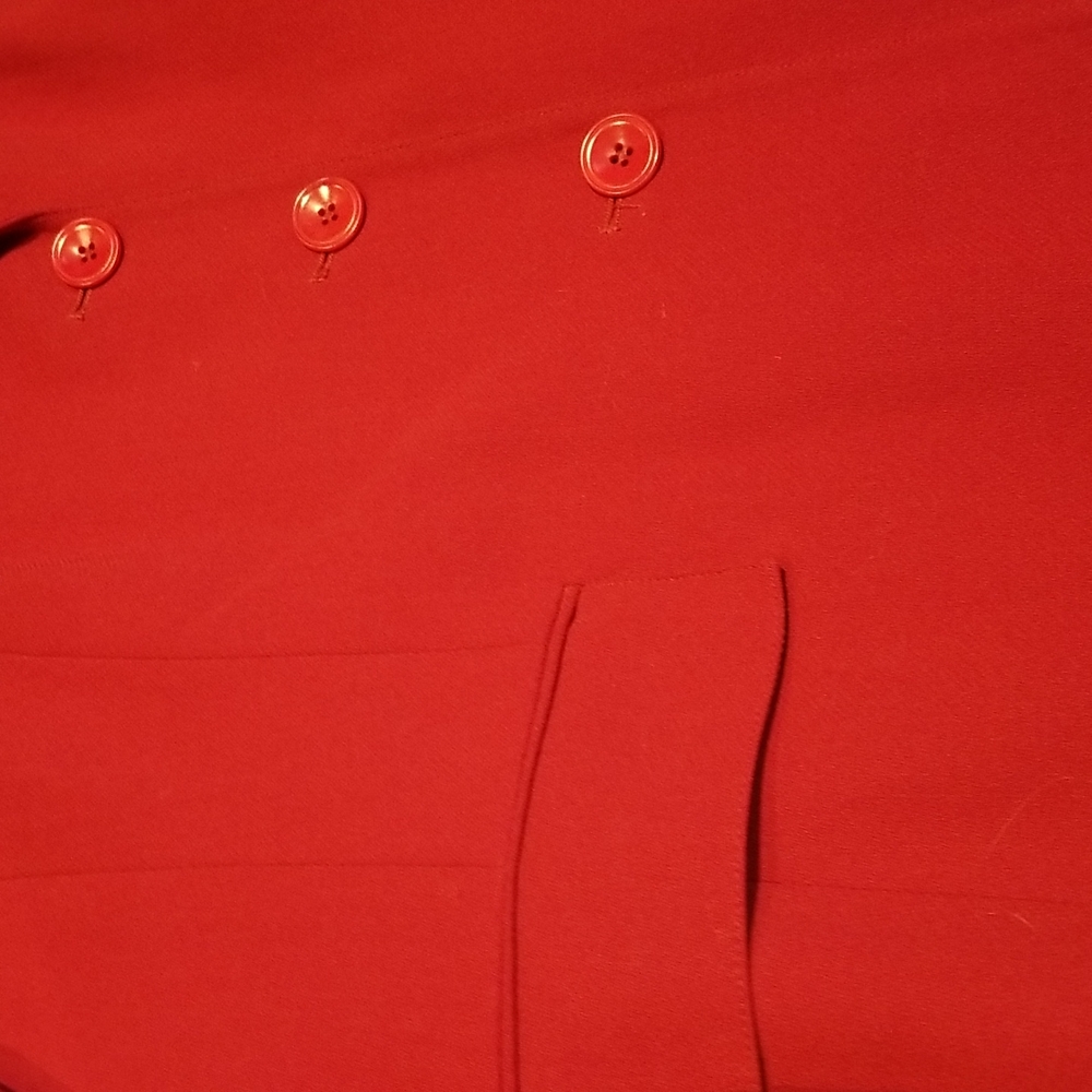 Talbots 3 Button Jacket Beautiful Wool Ruby Color… - image 3